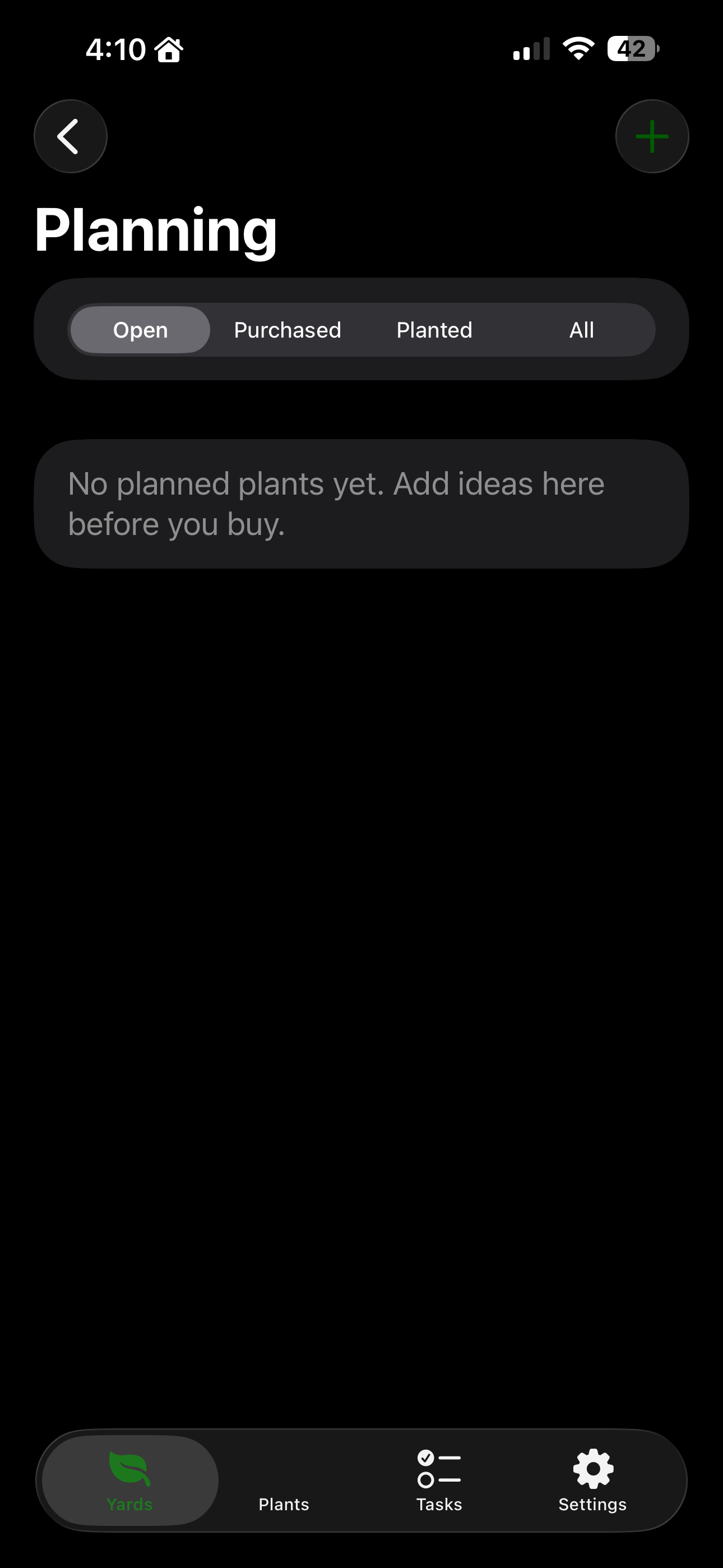Bedhead bed mapping controls for visual garden planning